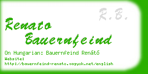 renato bauernfeind business card